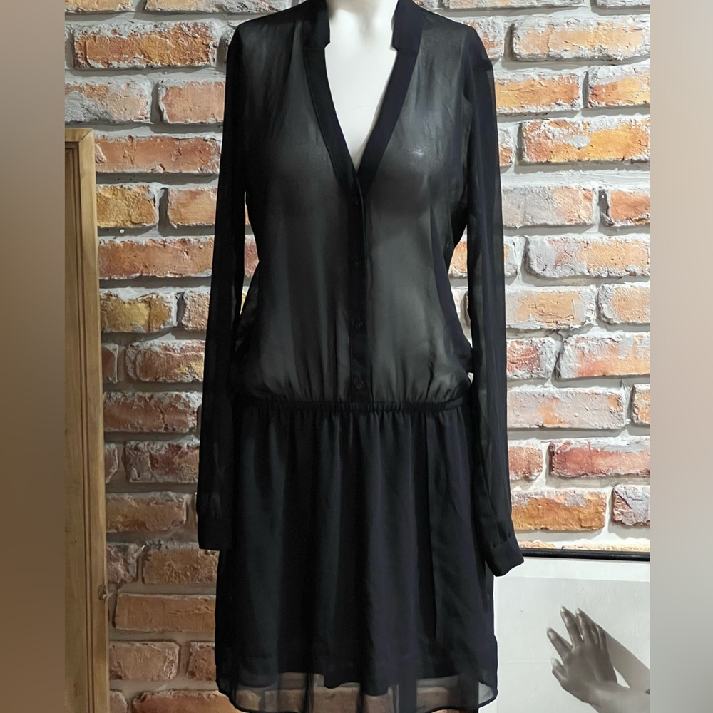 BCBG Generation sheer and lace minidress